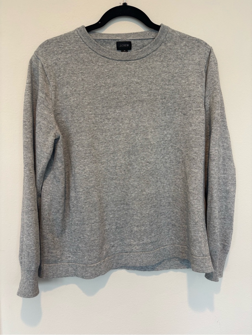 J. Crew Light Heather Gray Crewneck Sweater